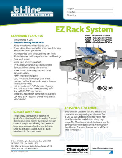 Bi-Line EZ Rack System