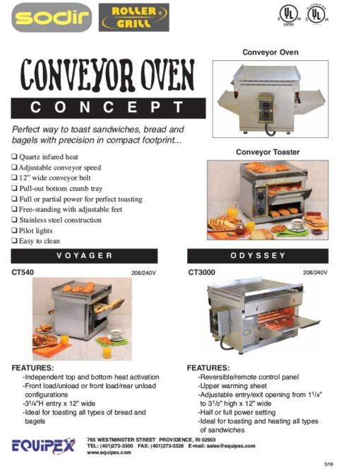 Equipex Conveyor Oven